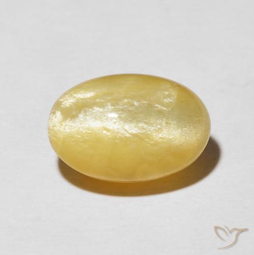 6.04ct Naturale Oro medio Opale Occhio di Gatto, Ovale, Opaco