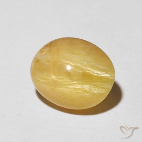 Opale Occhio di Gatto Dorato medio naturale da 5.55 ct, Ovale, Opaco