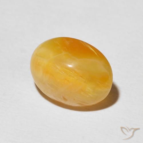 Opale Occhio di Gatto Arancio-Oro naturale da 2.97 ct, Ovale, Opaco