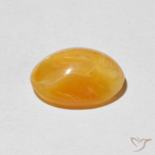 Opale Occhio di Gatto Arancio-Oro naturale da 2.97 ct, Ovale, Opaco