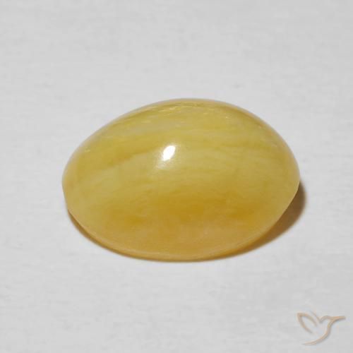 Opale Occhio di Gatto giallo oro naturale da 4.31 ct, Ovale, Opaco