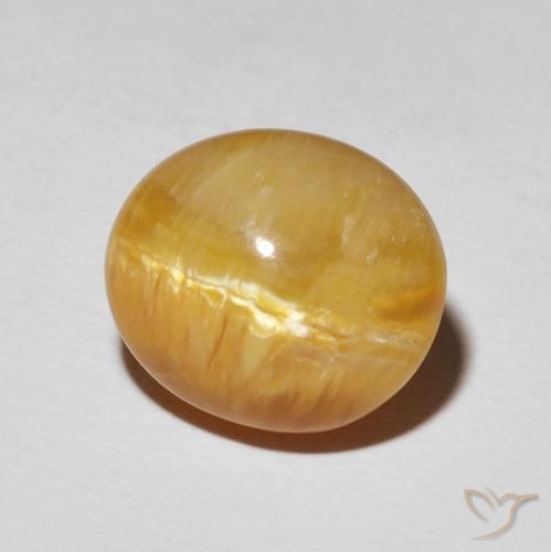 Opale Occhio di Gatto Marrone dorato naturale da 7.94 ct, Ovale, Opaco