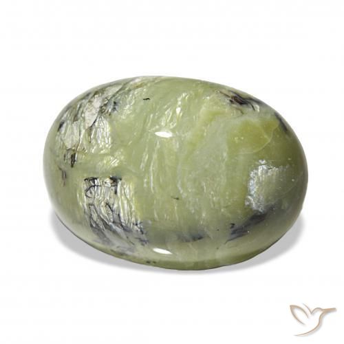 Opale Occhio di Gatto Verde medio naturale da 6.67 ct, Ovale, Opaco