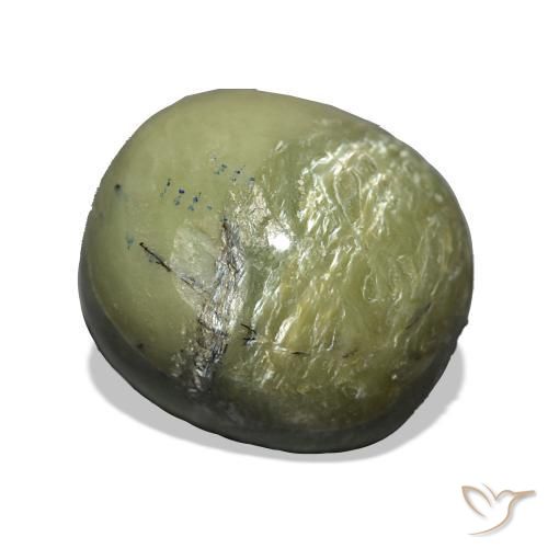 Opale Occhio di Gatto Verde terroso naturale da 6.79 ct, Cuscino, Opaco