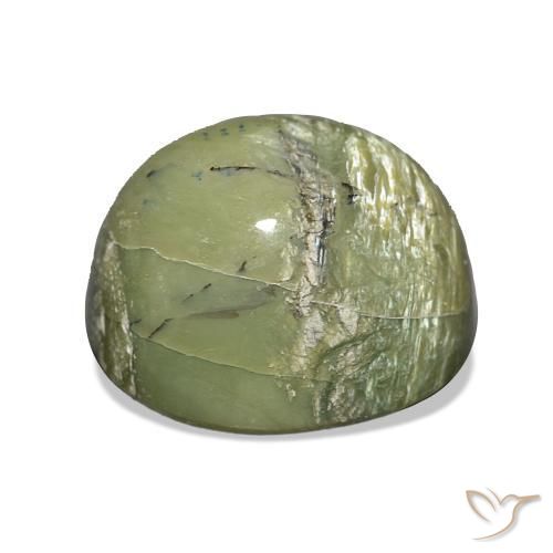 Opale Occhio di Gatto Verde terroso naturale da 6.79 ct, Cuscino, Opaco