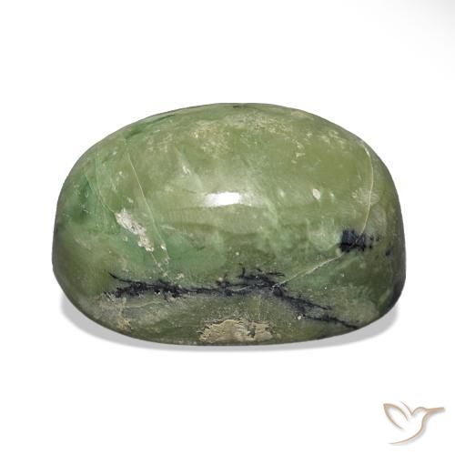 Opale Occhio di Gatto Verde caldo naturale da 11.06 ct, Ovale, Opaco