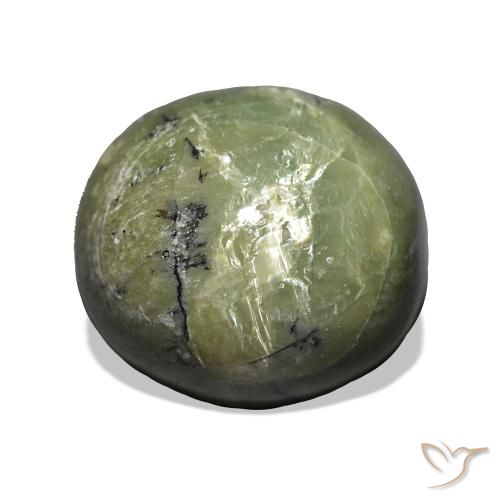 4.99ct Verde terroso Opale Occhio di Gatto, Ovale, Opaco