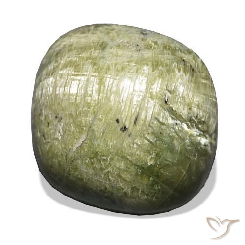 Opale Occhio di Gatto Verde medio naturale da 19.28 ct, Cuscino, Opaco