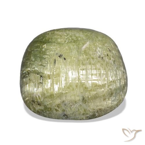 Opale Occhio di Gatto Verde medio naturale da 19.28 ct, Cuscino, Opaco