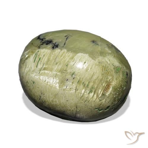 Opale Occhio di Gatto Terra Verde naturale da 8.06 ct, Ovale, Opaco