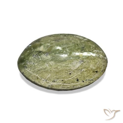 Opale Occhio di Gatto Terra Verde naturale da 4.77 ct, Ovale, Opaco