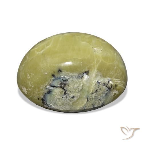 Opale Occhio di Gatto Verde caldo naturale da 11.66 ct, Ovale, Opaco