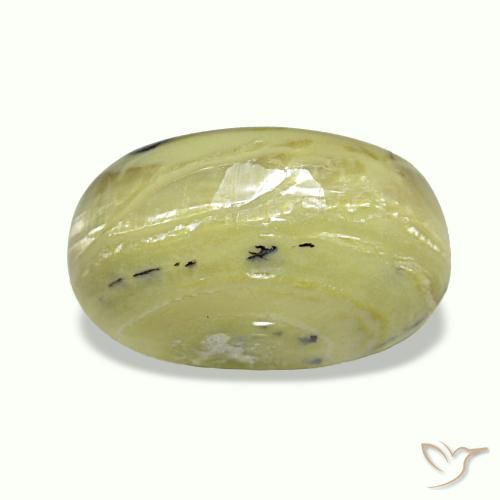 Cat's eye opal naturale multicolore da 3,73 ct, taglio ovale, opaco