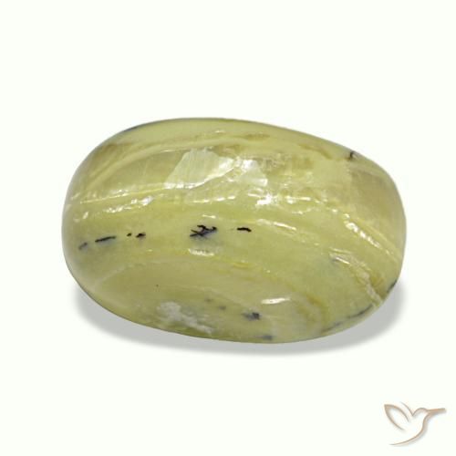 Cat's eye opal naturale multicolore da 3,73 ct, taglio ovale, opaco
