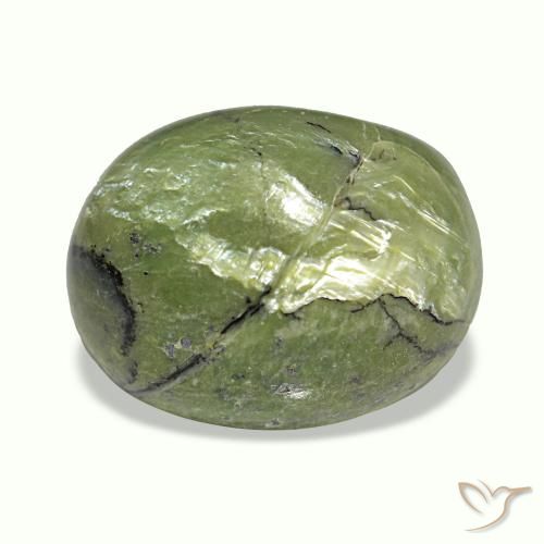 Cat's eye opal naturale multicolore da 5,40 ct, taglio ovale, opaco