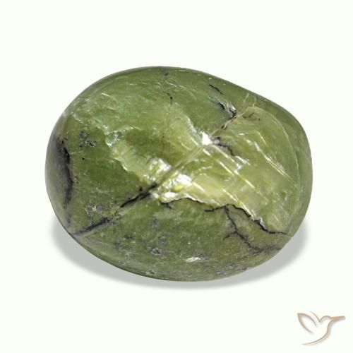 Cat's eye opal naturale multicolore da 5,40 ct, taglio ovale, opaco