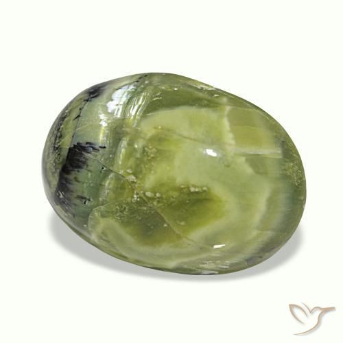 Cat's eye opal naturale multicolore da 8,39 ct, taglio ovale, opaco