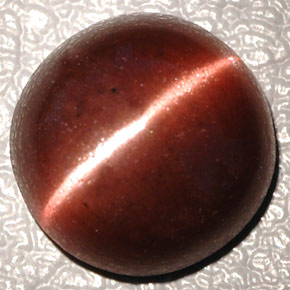 Cat's eye scapolite naturale marrone da 4,26 ct, taglio ovale, opaco
