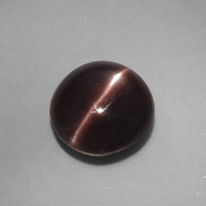 Cat's eye scapolite naturale marrone da 3,46 ct, taglio ovale, opaco