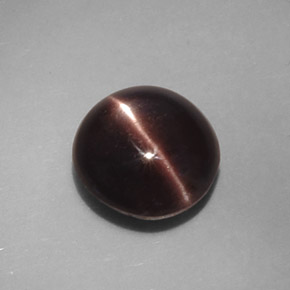 Cat's eye scapolite naturale marrone da 3,46 ct, taglio ovale, opaco