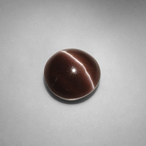 Cat's eye scapolite naturale marrone da 5,82 ct, taglio rotondo, traslucido