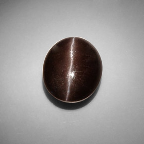 Cat's eye scapolite naturale marrone da 8,66 ct, taglio ovale, traslucido