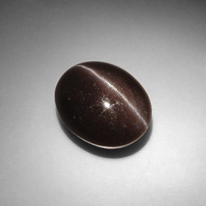 Cat's eye scapolite naturale marrone da 8,66 ct, taglio ovale, traslucido