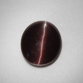 Cat's eye scapolite naturale marrone da 5,88 ct, taglio ovale, traslucido