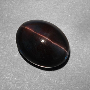 Cat's eye scapolite naturale marrone da 9,21 ct, taglio ovale, traslucido