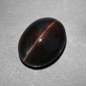 Cat's eye scapolite naturale marrone da 9,21 ct, taglio ovale, traslucido