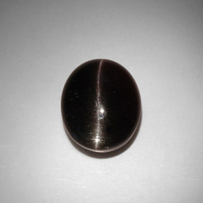 Cat's eye scapolite naturale marrone da 11,50 ct, taglio ovale, traslucido