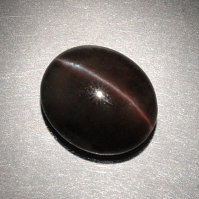 Cat's eye scapolite naturale marrone da 6,82 ct, taglio ovale, traslucido