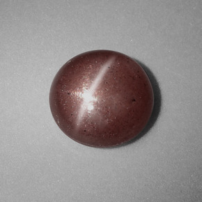 Cat's eye scapolite naturale marrone da 1,54 ct, taglio rotondo, opaco