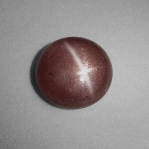 Cat's eye scapolite naturale marrone da 1,54 ct, taglio rotondo, opaco