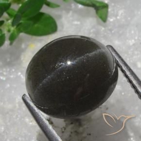 Scapolite occhio di gatto Marrone Cioccolato Fondente naturale da 5.43 ct, Ovale, Traslucido