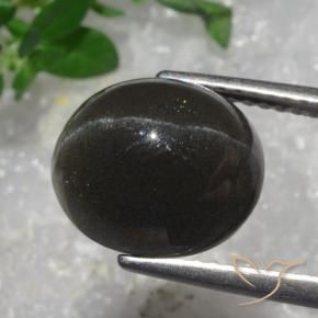Scapolite occhio di gatto Marrone Cioccolato Fondente naturale da 5.43 ct, Ovale, Traslucido
