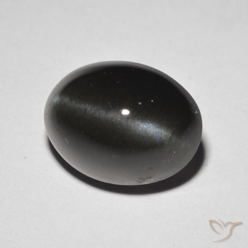 Scapolite occhio di gatto Marrone Cioccolato Fondente naturale da 5.85 ct, Ovale, Traslucido