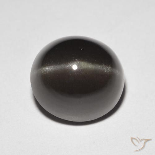 Cat's eye scapolite naturale marrone da 3,32 ct, taglio ovale, traslucido