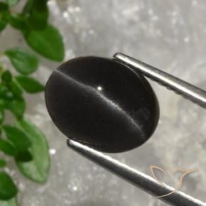 Scapolite occhio di gatto Marrone Cioccolato Fondente naturale da 3.20 ct, Ovale, Traslucido