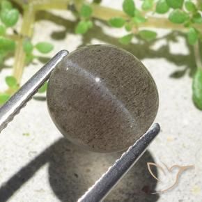 Cat's eye scapolite naturale marrone da 3,94 ct, taglio ovale, traslucido