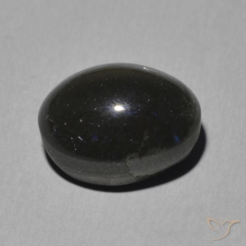 Scapolite occhio di gatto Nero naturale da 5.16 ct, Ovale, Traslucido