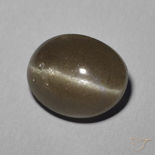 Scapolite occhio di gatto Marrone medio naturale da 5.81 ct, Ovale, Traslucido