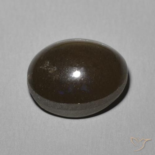Scapolite occhio di gatto Marrone medio naturale da 5.81 ct, Ovale, Traslucido