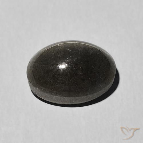 Scapolite occhio di gatto Nero naturale da 3.41 ct, Ovale, Traslucido