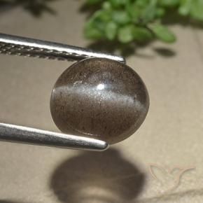 Scapolite occhio di gatto ombra marrone naturale da 2.54 ct, Ovale, Traslucido