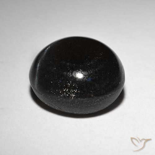 Scapolite occhio di gatto Nero naturale da 2.87 ct, Rotondo, Traslucido