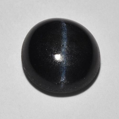 Scapolite occhio di gatto Nero naturale da 2.20 ct, Taglio rotondo, Traslucido