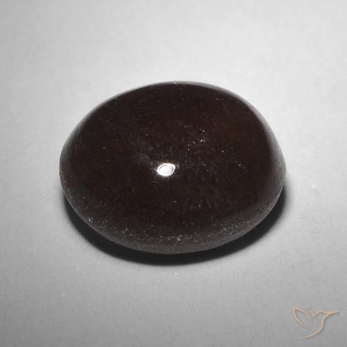 Scapolite occhio di gatto Nero naturale da 2.89 ct, Rotondo, Traslucido