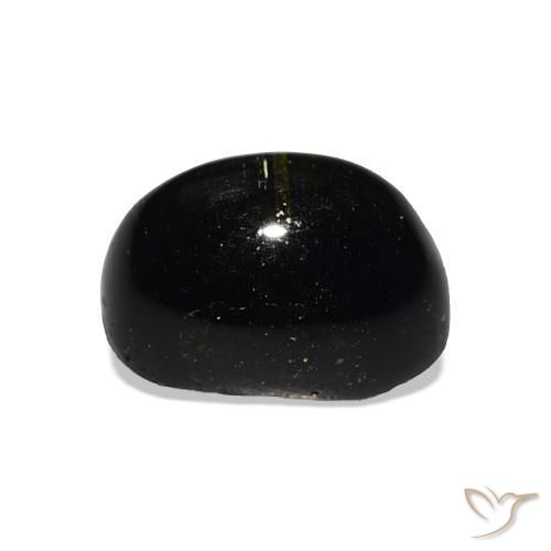 Tormalina occhio di gatto Verde Terra Profonda naturale da 5.24 ct, Taglio ovale, Opaco