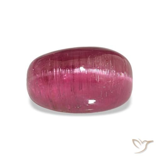 Tormalina occhio di gatto Rosa violetto naturale da 3.03 ct, Taglio a cuscino, Traslucido